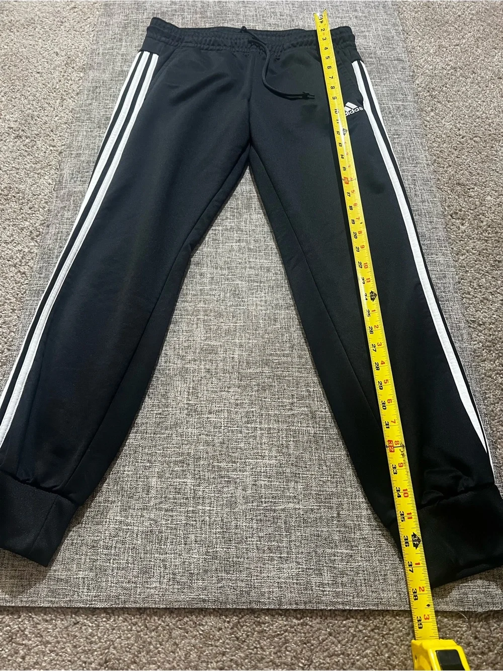 Adidas Youth M 12-14 2 Piece Tracksuit Hoodie Joggers Gray Black 3 Stripe